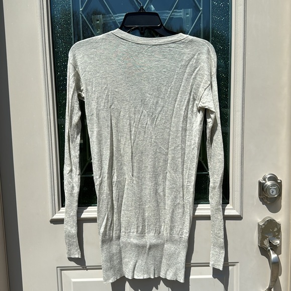 EUC long sweater grey with sequins perfect with leggings size small - Picture 3 of 4